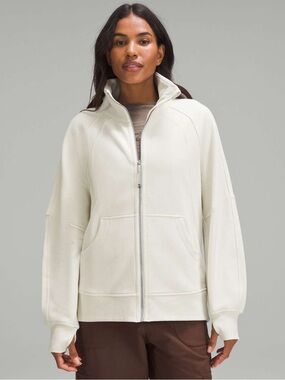 Lululemon Scuba Oversized Funnel-Neck Full Zip Bone